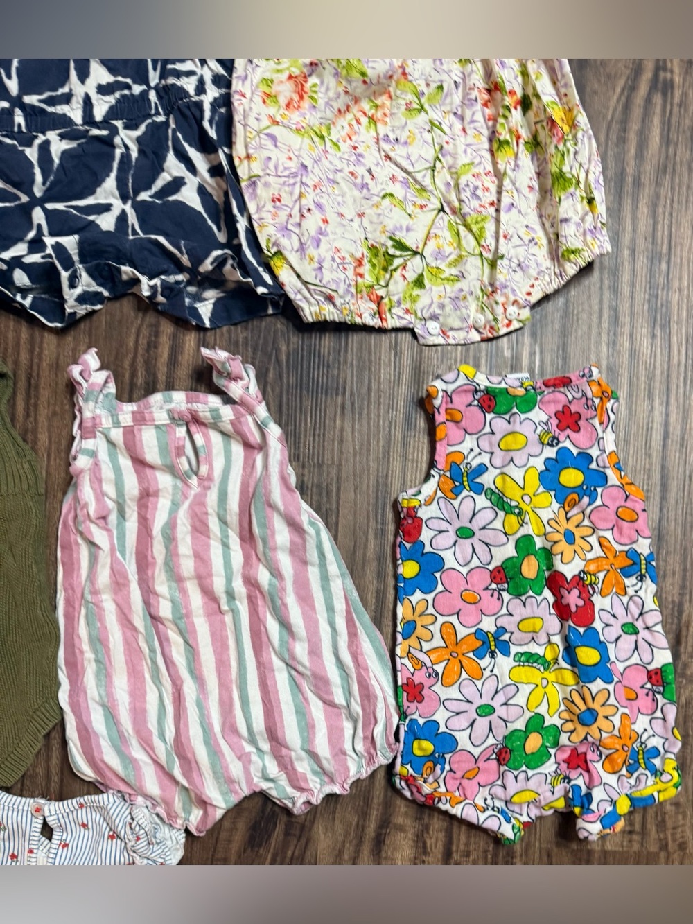 3-6 Months Baby Girl Romper Dress Shirt Bundle Spring Summer Infants - Picture 8 of 11